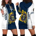 Sport Spirit Nation Hoodie Dress For Women, Heritage Fan Hoodie Dress PTHDDDN1