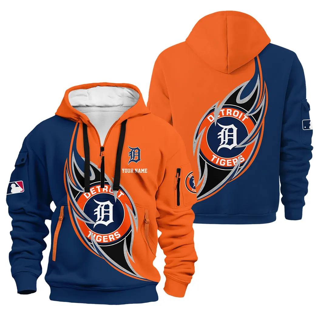 Always with Passion Hoodie Half Zip 3D Print, Game Time Hoodie PTHDF000MLB091625DT - Image 3