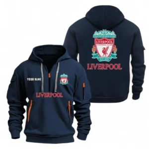 Performance Hoodie Half Zipper, Fan Edition Logo EPL104 - Navy