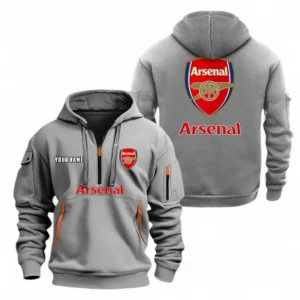 Urban Streetwear Hoodie, Half-Zip with Exclusive Logo EPL104 - Grey