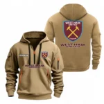 Performance Hoodie Half Zipper, Fan Edition Logo EPL104 - Khaki