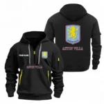 Training Hoodie Half Zipper, Fan-Friendly Logo Design EPL104 - Black