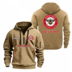 Performance Hoodie Half Zipper, Fan Edition Logo EPL104 - Khaki
