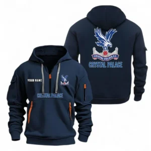 Outdoor Half-Zip Hoodie, Team Spirit Logo Design EPL104 - Navy