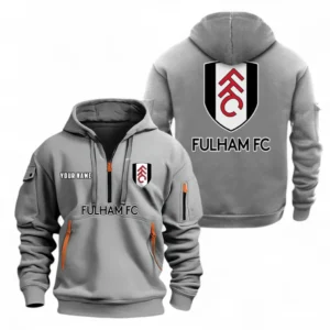 Everyday Hoodie Half Zipper, Athletic-Inspired Logo EPL104 - Grey