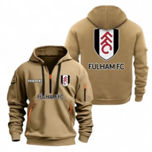 Outdoor Half-Zip Hoodie, Team Spirit Logo Design EPL104 - Khaki