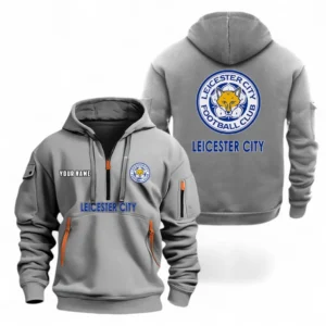 Urban Streetwear Hoodie, Half-Zip with Exclusive Logo EPL104 - Grey