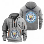 Urban Streetwear Hoodie, Half-Zip with Exclusive Logo EPL110 - Grey