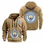 Performance Hoodie Half Zipper, Fan Edition Logo EPL110 - Khaki