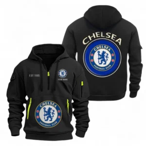 Training Hoodie Half Zipper, Fan-Friendly Logo Design EPL110 - Black