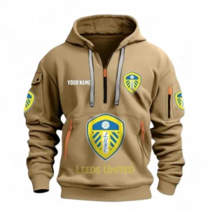 Performance Hoodie Half Zipper, Fan Edition Logo EPL116 - Khaki
