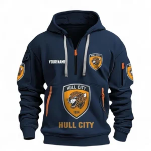 Performance Hoodie Half Zipper, Fan Edition Logo EPL116 - Navy