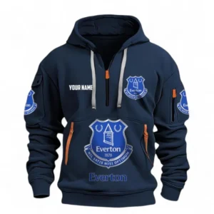Performance Hoodie Half Zipper, Fan Edition Logo EPL116 - Navy