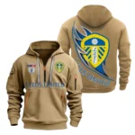 Training Hoodie Half Zipper, Fan-Friendly Logo Design EPL270 - Khaki