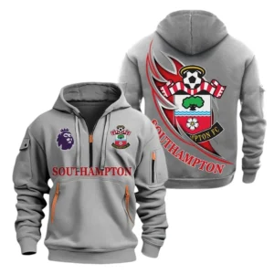 Outdoor Half-Zip Hoodie, Team Spirit Logo Design EPL270 - Gray