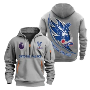 Performance Hoodie Half Zipper, Fan Edition Logo EPL270 - Gray