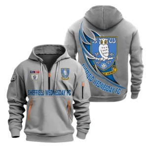 Outdoor Half-Zip Hoodie, Team Spirit Logo Design EPL270 - Gray