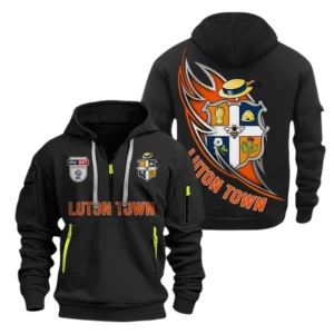 Training Hoodie Half Zipper, Fan-Friendly Logo Design EPL270 - Black