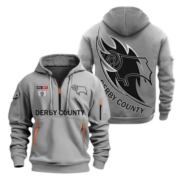 Performance Hoodie Half Zipper, Fan Edition Logo EPL270 - Gray