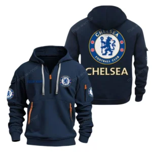 Performance Hoodie Half Zipper, Fan Edition Logo EPL280 - Navy