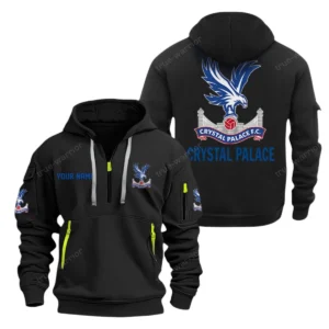 Urban Streetwear Hoodie, Half-Zip with Exclusive Logo EPL280 - Black