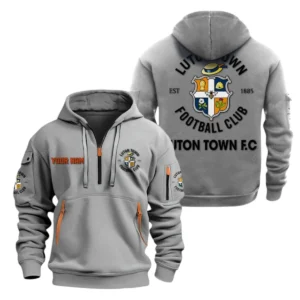 Outdoor Half-Zip Hoodie, Team Spirit Logo Design EPL280 - Gray
