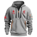 Outdoor Half-Zip Hoodie, Team Spirit Logo Design EPL400 - Gray