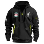 Urban Streetwear Hoodie, Half-Zip with Exclusive Logo EPL400 - Black