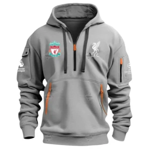 Performance Hoodie Half Zipper, Fan Edition Logo EPL400 - Gray