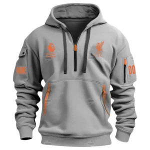 Performance Hoodie Half Zipper, Fan Edition Logo EPL400 - Gray
