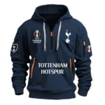 Fan Gift Hoodie Half Zipper, Sports-Inspired Logo Design EPL790 - Navy