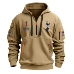 Urban Streetwear Hoodie, Half-Zip with Exclusive Logo EPL790 - Khaki