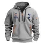 Outdoor Half-Zip Hoodie, Team Spirit Logo Design EPL790 - Gray