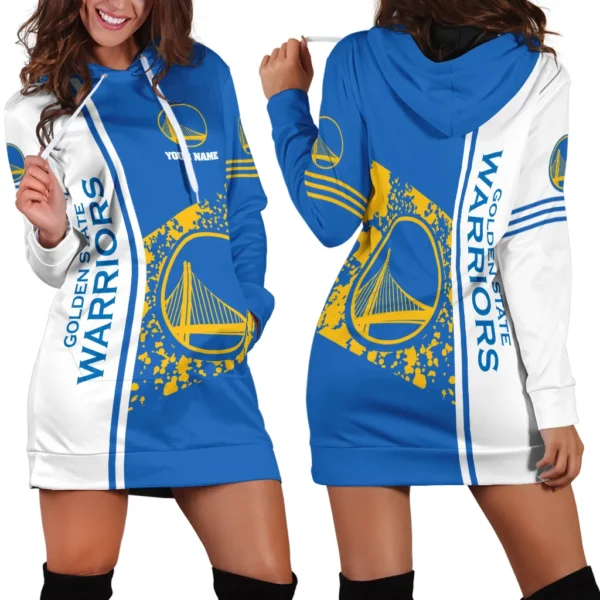 Bold Slam Fans Hoodie Dress For Women, Athletic Women's Hoodie Dress PTHDDSW1