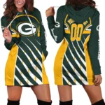Match Day Fans Hoodie Dress Women, Casual Women's Hoodie Dress PTHDDBP00
