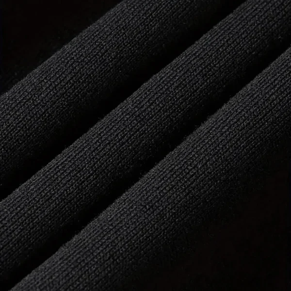 Everyday Hoodie Half Zipper, Athletic-Inspired Logo MLB210 - Black - Image 3