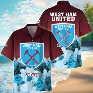 Treue Hammer-Gruppe Hawaiian Shirt, Classic Fan Button Shirt HVN1001WH