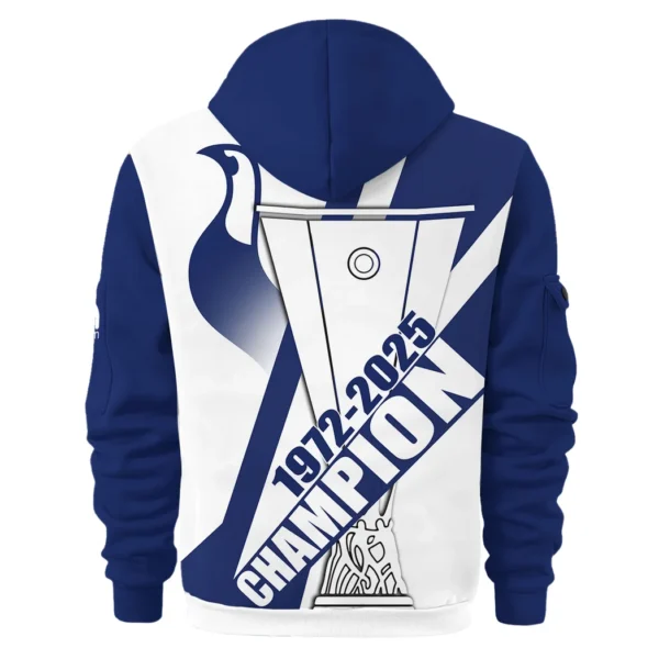 Street-Style Hoodie Half Zipper, Modern Sports Logo HVN1016 - Image 3