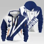 Street-Style Hoodie Half Zipper, Modern Sports Logo HVN1016