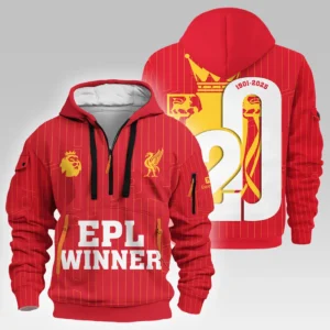 Training Hoodie Half Zipper, Fan-Friendly Logo Design HVN1023