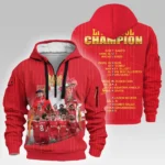 Fan Gift Hoodie Half Zipper, Sports-Inspired Logo Design HVN1025