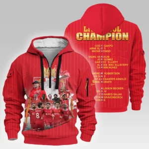 Fan Gift Hoodie Half Zipper, Sports-Inspired Logo Design HVN1025
