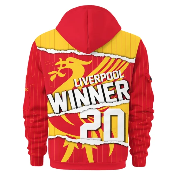 Athletic Half-Zip Hoodie, Team-Style Logo Print Hoodie Gift For Football Fans HVN1025 - Image 3