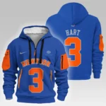 Casual Sports Hoodie Half Zipper, Modern Logo Detail Printing HVN1026