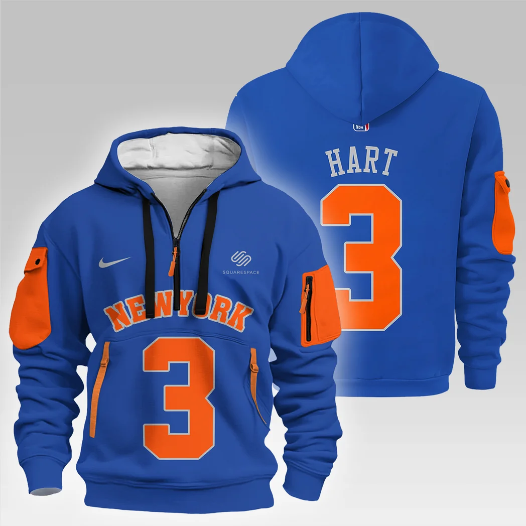 Casual Sports Hoodie Half Zipper, Modern Logo Detail Printing HVN1026