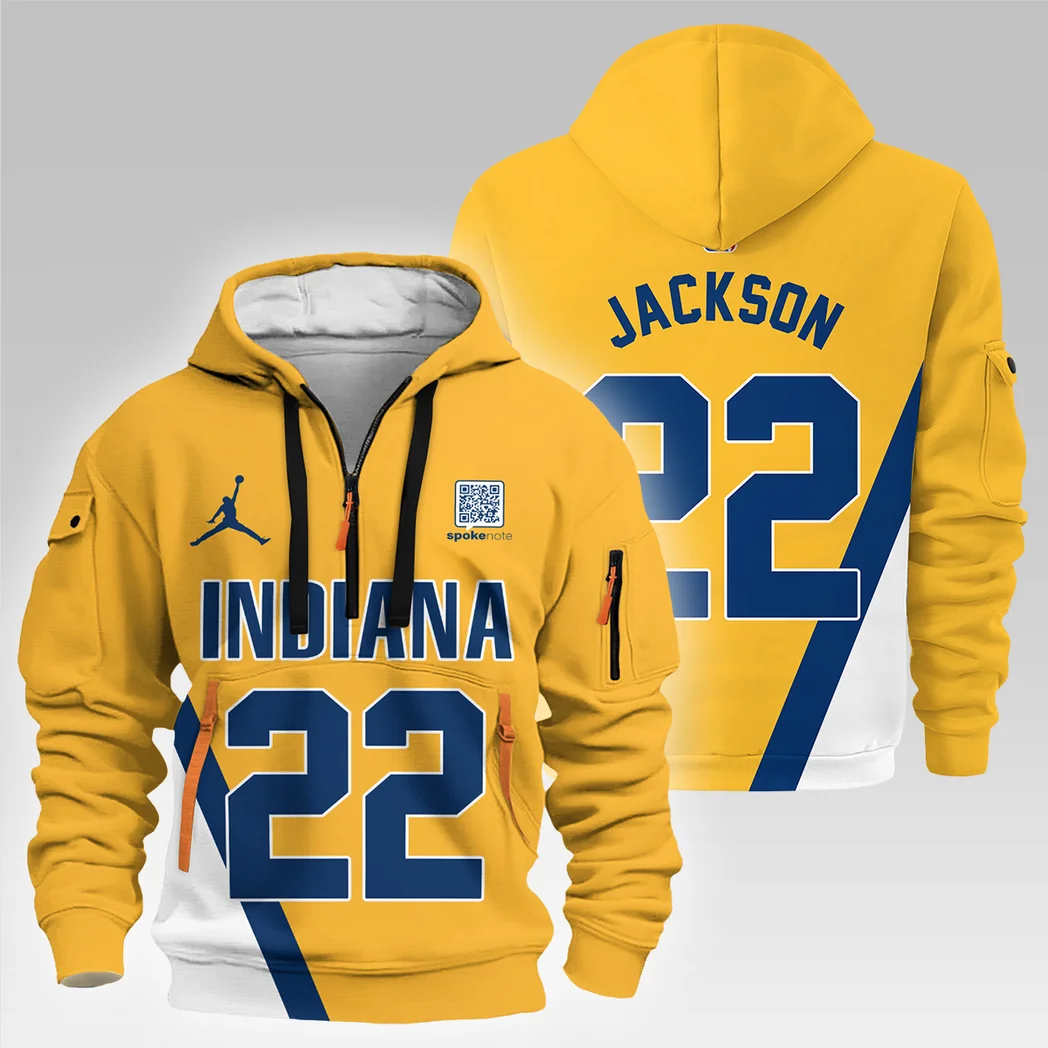 Training Hoodie Half Zipper, Fan-Friendly Logo Design HVN1026