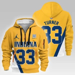 Casual Sports Hoodie Half Zipper, Modern Logo Detail Printing HVN1026