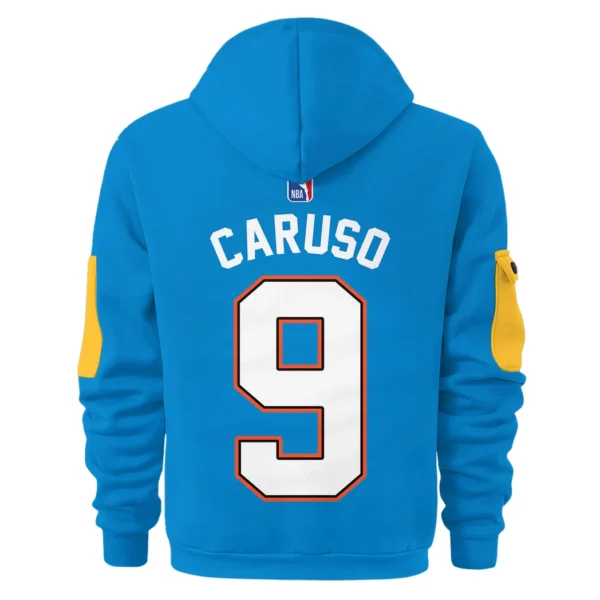 Athletic Half-Zip Hoodie, Team-Style Logo Print Hoodie Gift For Football Fans HVN1026 - Image 3