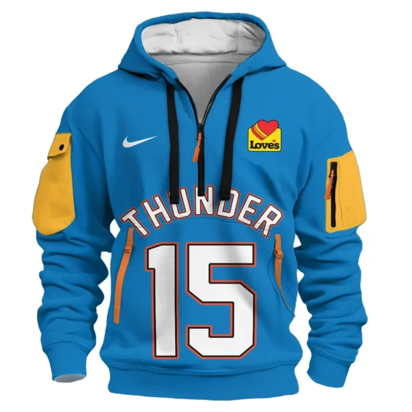 Urban Streetwear Hoodie, Half-Zip with Exclusive Logo HVN1026 - Image 2