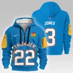 Outdoor Half-Zip Hoodie, Team Spirit Logo Design HVN1026